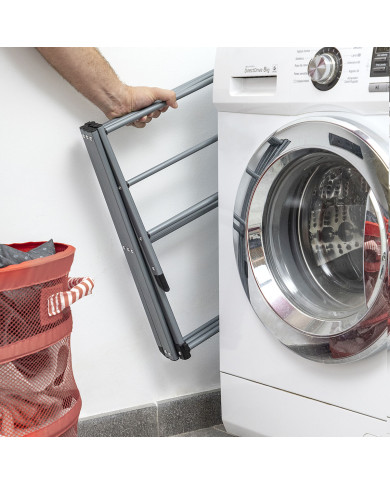 Folding and Extendable Metal Clothes Dryer with 3 Levels Cloxy InnovaGoods 11 Bars