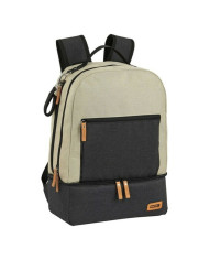Sports Bag with Shoe holder Safta M883 Beige Dark grey 15 L