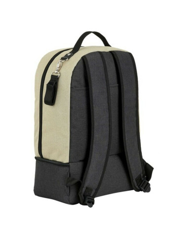 Sports Bag with Shoe holder Safta M883 Beige Dark grey 15 L