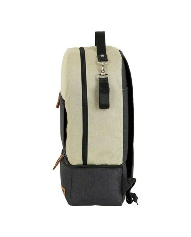 Sports Bag with Shoe holder Safta M883 Beige Dark grey 15 L