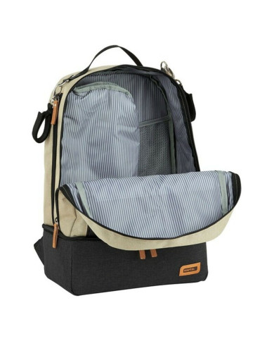 Sports Bag with Shoe holder Safta M883 Beige Dark grey 15 L