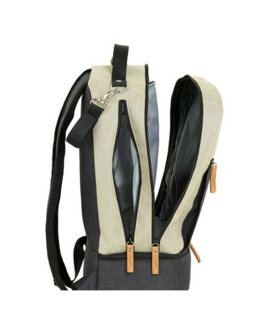 Sports Bag with Shoe holder Safta M883 Beige Dark grey 15 L