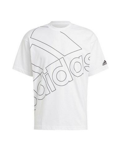 Men’s Short Sleeve T-Shirt Adidas Giant Logo White