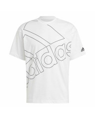 Men’s Short Sleeve T-Shirt Adidas Giant Logo White
