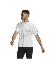 Men’s Short Sleeve T-Shirt Adidas Giant Logo White