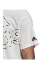 Men’s Short Sleeve T-Shirt Adidas Giant Logo White