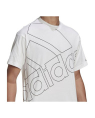Men’s Short Sleeve T-Shirt Adidas Giant Logo White