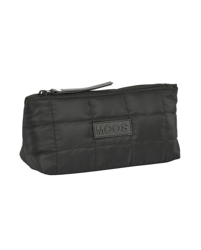 School Toilet Bag Moos Negro Black Padded 23 x 12 x 8 cm