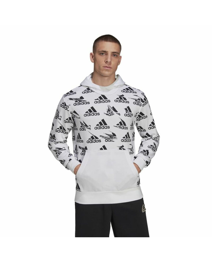 Men’s Hoodie Adidas Essentials Brandlove White