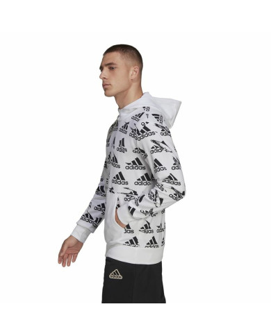 Men’s Hoodie Adidas Essentials Brandlove White