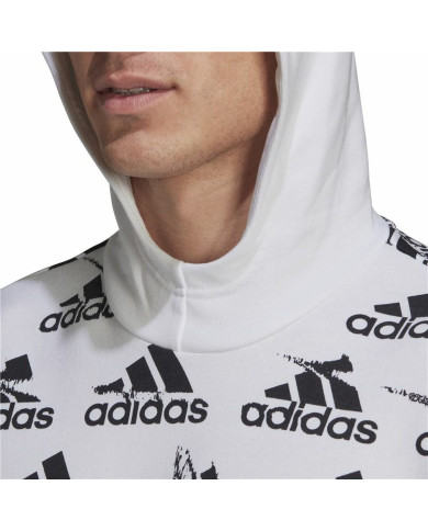 Men’s Hoodie Adidas Essentials Brandlove White