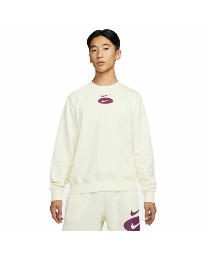 Men’s Sweatshirt without Hood Nike Swoosh League White