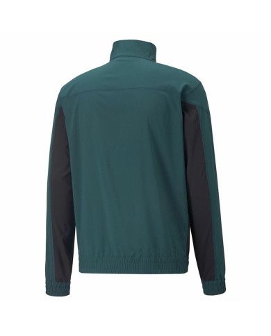 Men’s Sweatshirt without Hood Puma Fit Woven Training Green