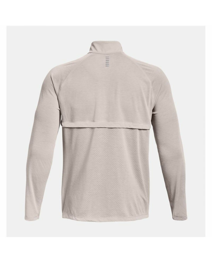 Men’s Long Sleeve T-Shirt Under Armour Streaker Run Beige