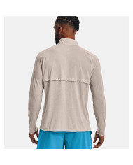 Men’s Long Sleeve T-Shirt Under Armour Streaker Run Beige