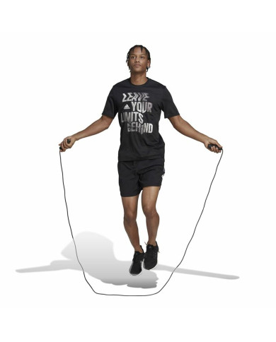 Men’s Short Sleeve T-Shirt Adidas HIIT Black