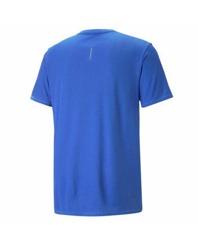 Men’s Short Sleeve T-Shirt Puma Run Favorite Logo Blue