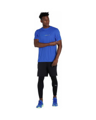 Men’s Short Sleeve T-Shirt Puma Run Favorite Logo Blue