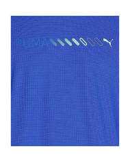 Men’s Short Sleeve T-Shirt Puma Run Favorite Logo Blue