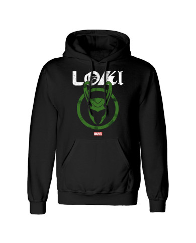 Unisex Hoodie Marvel Distressed Logo Black