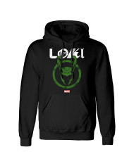 Unisex Hoodie Marvel Distressed Logo Black