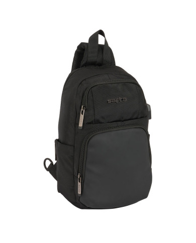Rucksack Safta Black Black 18 x 34 x 12 cm