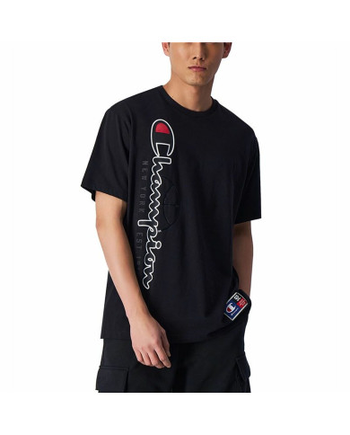 Men’s Short Sleeve T-Shirt Champion Crewneck Black