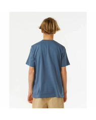 Child's Short Sleeve T-Shirt Rip Curl Lost Island Blue
