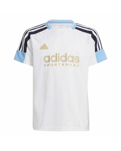 Child's Short Sleeve T-Shirt Adidas Nations White