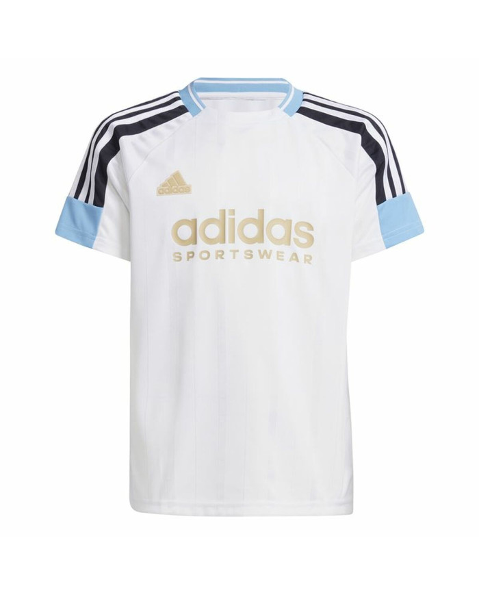 Child's Short Sleeve T-Shirt Adidas Nations White