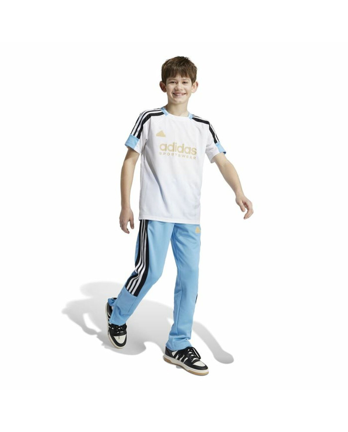 Child's Short Sleeve T-Shirt Adidas Nations White