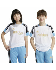 Child's Short Sleeve T-Shirt Adidas Nations White