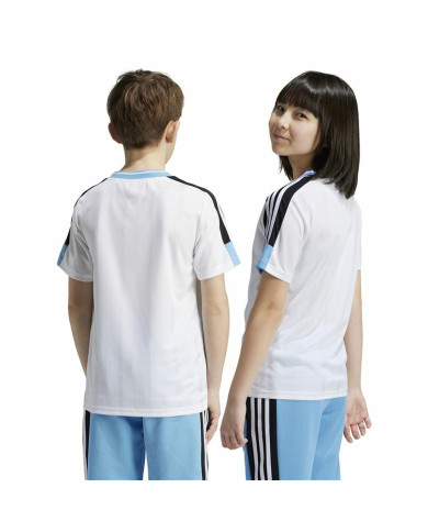 Child's Short Sleeve T-Shirt Adidas Nations White