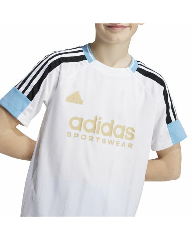 Child's Short Sleeve T-Shirt Adidas Nations White