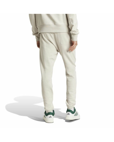 Long Sports Trousers Adidas All Szn French Terry Regular Tapered White Beige Men