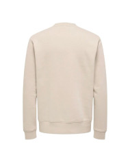Men’s Sweatshirt without Hood Only & Sons Onsdawson Reg Crew Vd White