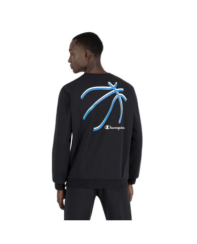 Men’s Sweatshirt without Hood Champion Basket Graphic M Black