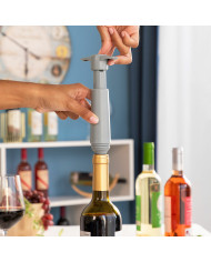 Vacuum Pump and Wine Stoppers Winuum InnovaGoods (4 caps)