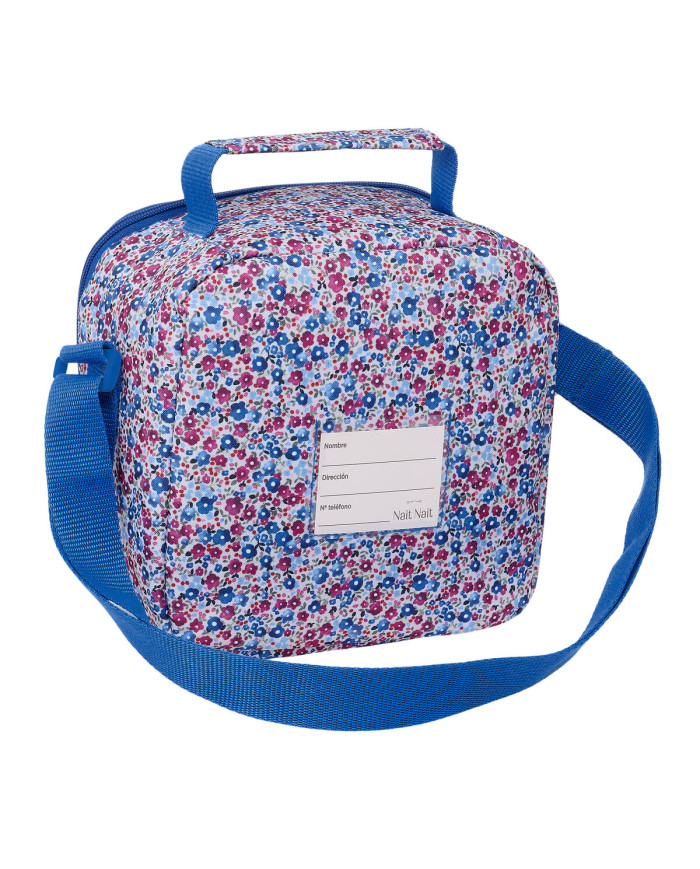 Thermal Lunchbox Nait Nait Flores coimbra azul Blue 20 x 20 x 15 cm