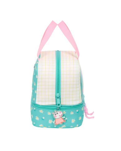 Lunchbox Peppa Pig Pretty flowers Yellow Mint 20 x 20 x 15 cm
