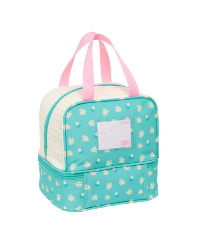 Lunchbox Peppa Pig Pretty flowers Yellow Mint 20 x 20 x 15 cm