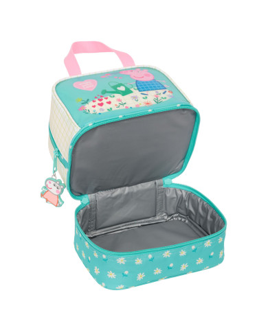 Lunchbox Peppa Pig Pretty flowers Yellow Mint 20 x 20 x 15 cm