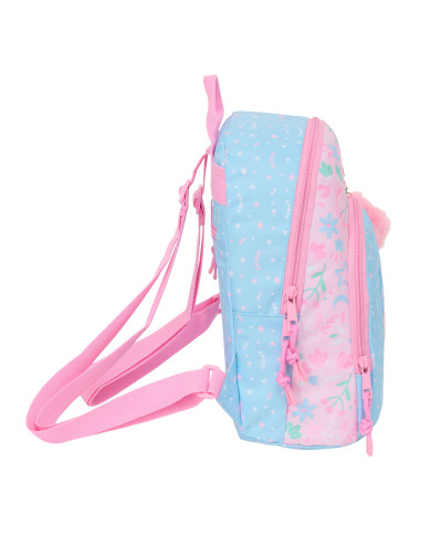 Rucksack BlackFit8 Smile Pink Light Blue 25 x 30 x 13 cm Mini
