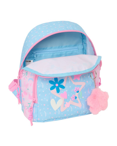 Rucksack BlackFit8 Smile Pink Light Blue 25 x 30 x 13 cm Mini