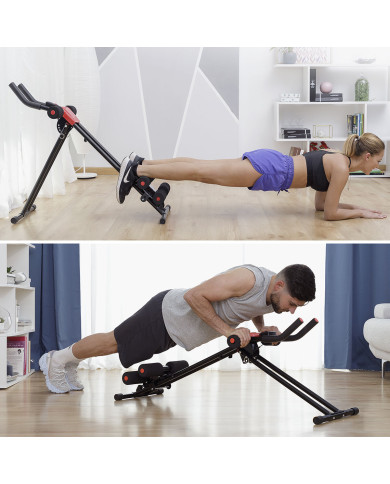 Folding Abdominal Machine with Exercise Guide InnovaGoods V0103487 (Refurbished B)