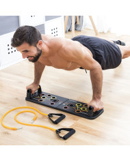 Push-Up Board with Resistance Bands and Exercise Guide Pulsher InnovaGoods