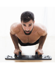 Push-Up Board with Resistance Bands and Exercise Guide Pulsher InnovaGoods