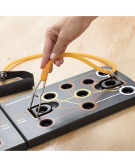 Push-Up Board with Resistance Bands and Exercise Guide Pulsher InnovaGoods