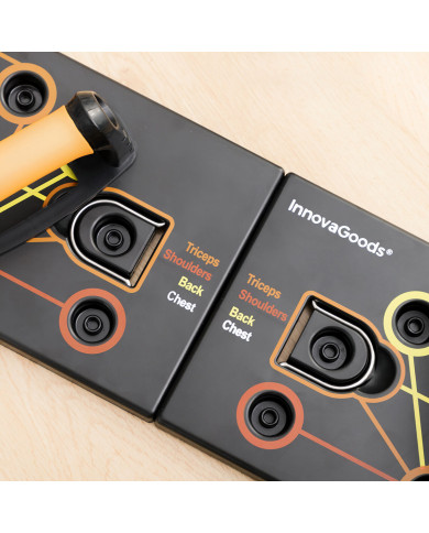 Push-Up Board with Resistance Bands and Exercise Guide Pulsher InnovaGoods