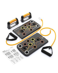 Push-Up Board with Resistance Bands and Exercise Guide Pulsher InnovaGoods
